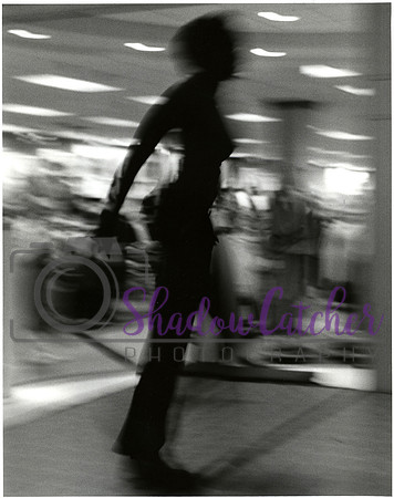 Model in silhouette